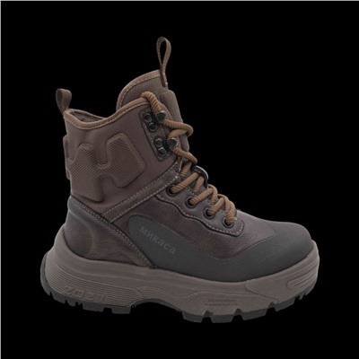 Ботинки на меху ХМ1131-3-2 коричневые