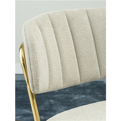 Стул барный Eirill, шенилл, серый