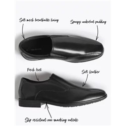 Kids’ Leather Slip-on School Shoes (13 Small - 9 Large)