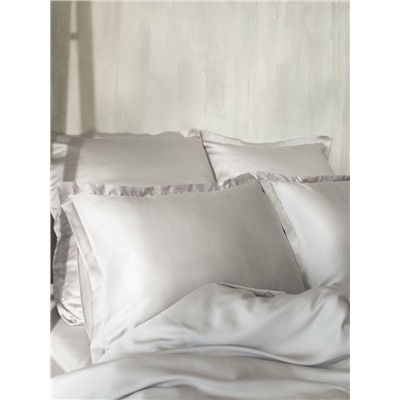 Простыня 1.5 спальная SL Home Tencel, 160×235 см, светло-серая, тенсель