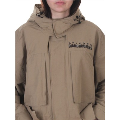 3106 DK. BEIGE Куртка демисезонная женская (100 гр. холлофайбер)