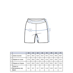 Шорты для девочки, 2 шт. в комплекте