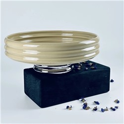 163-068 Фруктовница 26см на ножке MULTICOLOR в под.уп.(х8)Фарфор