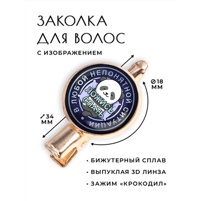 HZF-0157 Заколка В любой непонятной ситуации