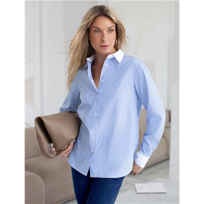 Блузка прямого силуэта