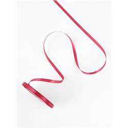 Лента атласная, 6 мм, 23±1 м, светло-бордовая №134