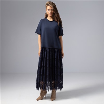 Платье комбинированное с кружевом, Откровенный шик (магия)