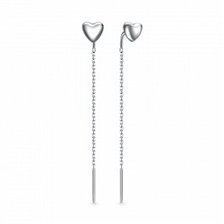 Серьги родированные серебро 925*