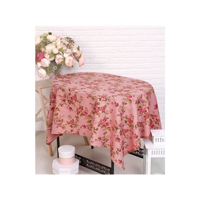 ОБР 01877   Скатерть  150*150  "Роза прованс" цв. бордо