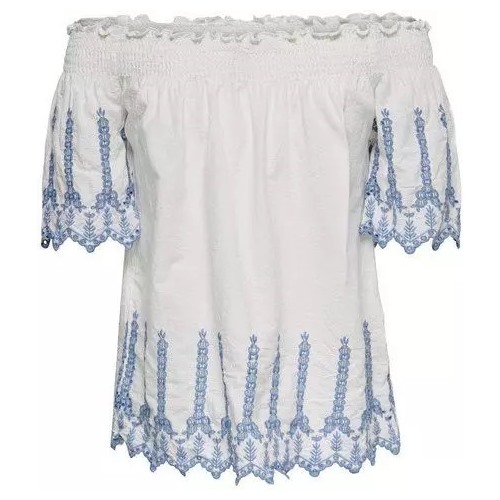 Carmenbluse SheryРазмер 38, Цвет wollweiß/bla, Производитель Only