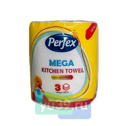Полотенце бумажное BONI PERFEX, серия MEGA, 3 слоя, 32м