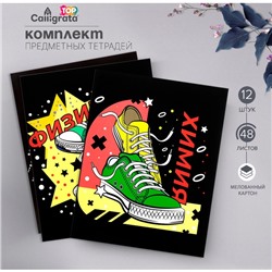 Набор предметных тетрадей 48 листов, Calligrata «Кеды», 12 предметов