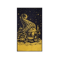 Полотенце махровое 6с103.412ж1 Рождественской ночью (т.желтый) 50х90см