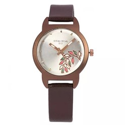 Наручные часы с узором, Brown Watch with Pattern, произв. Sonata