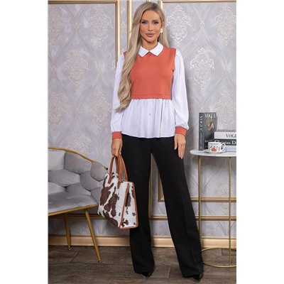 Блуза Жозетта (терракот) Б14738-3М