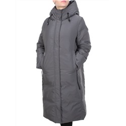2233 DARK GRAY Пальто женское зимнее AKIDSEFRS (200 гр. холлофайбера)