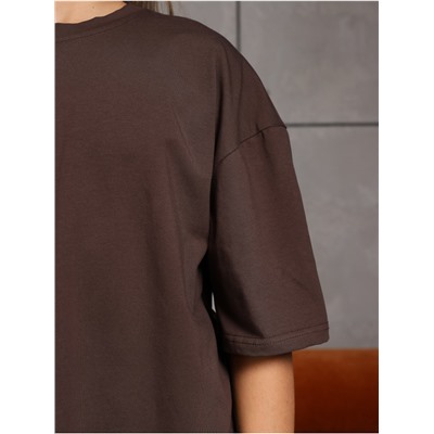 Футболка "Базовая" Шоколад Девочка