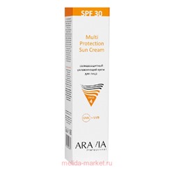 ARAVIA Proffessional Солнцезащитный Крем для лица Multi Protection Sun Cream SPF 30 100 мл 6341