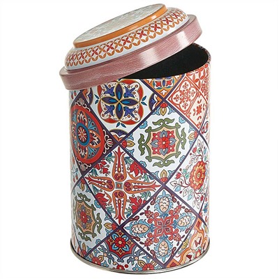 Банка жестяная "Времена года" (оранжевая) 1,1 л Ц99h145v110-01964