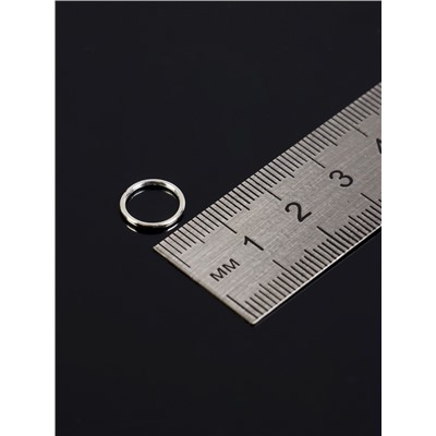 Набор соединительных колец для украшений в пластиковом боксе, 6 размеров, цвет серебро