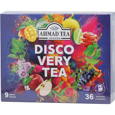 AHMAD TEA. Новый год. Ассорти Чайное открытие карт.упаковка, 36 пак.