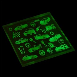 Набор для рисования в темноте «Транспорт», А5, ручка с фонариком и невидимыми чернилами