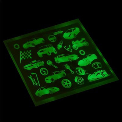 Набор для рисования в темноте «Транспорт», А5, ручка с фонариком и невидимыми чернилами