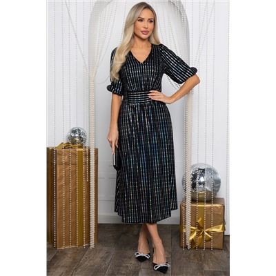 Платье праздничное Мадлен (черное) П14623-18М