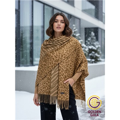 Палантин теплый кашемировый с двусторонним принтом Арт 2322/8