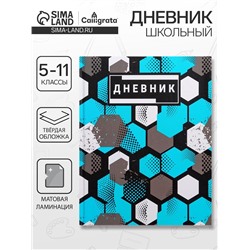 Дневник школьный для 5-11 классов, «Абстракция», твёрдая обложка 7БЦ, матовая ламинация, 48 листов