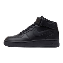 Кроссовки Nike Air Force 1 Mid '07 Black Leather арт 5001-2