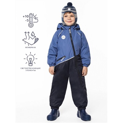Комбинезон утепленный для мальчика NIKASTYLE 8м1524 джинс графит Nikastyle