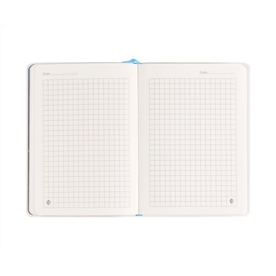 Записная книжка А6 80л. ЛАЙТ, кожзам, Greenwich Line "Classic. Blue", с резинкой, фактурное тиснение, блок в клетку