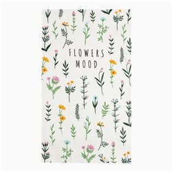 Набор кухонных полотенец Доляна Flowers mood 35х60 см -2 шт, 100% хлопок, вафля 160 г/м2