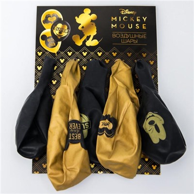 Шар латексный "Mickey", Mикки Maус (набор 5 шт) 12 дюйм