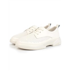 03-PDXL140-5 BEIGE Кроссовки женские (натуральная кожа)