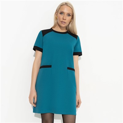 Платье с накладными карманами, За день до отпуска (green)