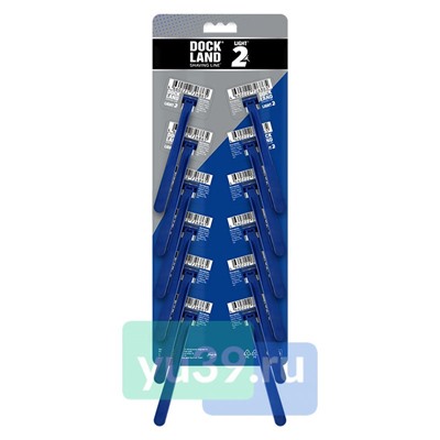 Бритва одноразовая DOCKLAND LIGHT 2 12 шт. на ленте