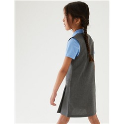 2pk Girls’ Crease Resistant School Pinafores (2-12 Yrs)