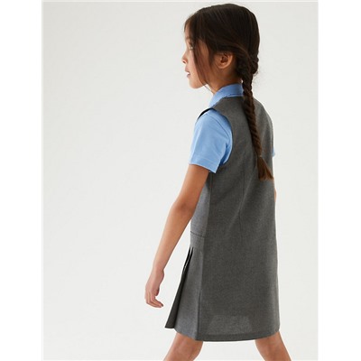 2pk Girls’ Crease Resistant School Pinafores (2-12 Yrs)