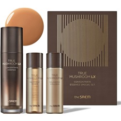 Набор уходовый антивозрастной TRUE MUSHROOM LX Concentrate Essence Special Set (тонер, эссенция, эмульсия) THE SAEM, 120 мл+150 мл+115 мл