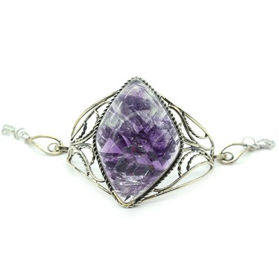 Браслет из флюорита " Грация ", 19см.