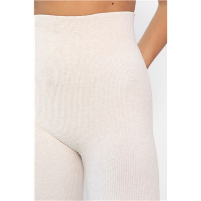 Лосины в рубчик утепленные (экрю) Б14805-7М