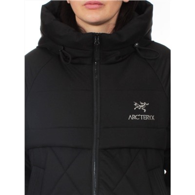 285 BLACK Куртка зимняя облегченная женская (верблюжья шерсть)