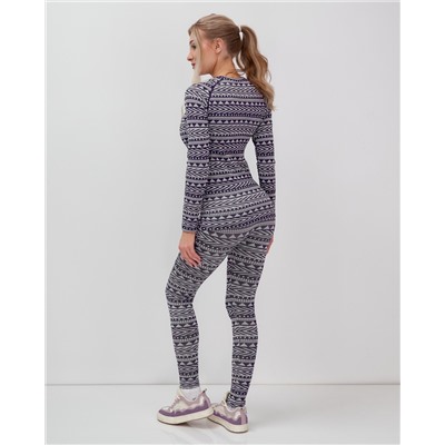 Комплект женского термобелья фиолетового цвета 2520F