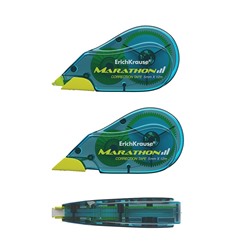 Корректирующая лента 5 мм × 12 м, ErichKrause Marathon, корпус морская волна, блистер