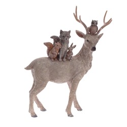 GAEM Фигурка декоративная "Олень", L28,5 W10,5 H35,5 см