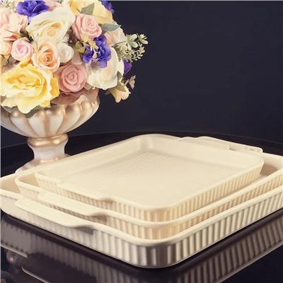 205-819 Квадратное блюдо для запекания 25см в под.уп.(х24)Фарфор