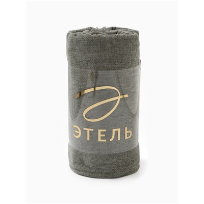 Плед "Этель" Deep green 135*180 см, цвет зелёный, 100% полиэстер