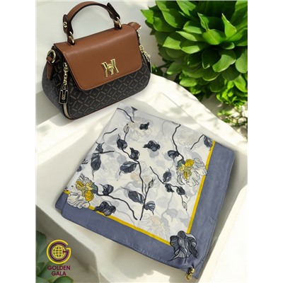 Платок на шею с украшением шелковый Арт 2530/14